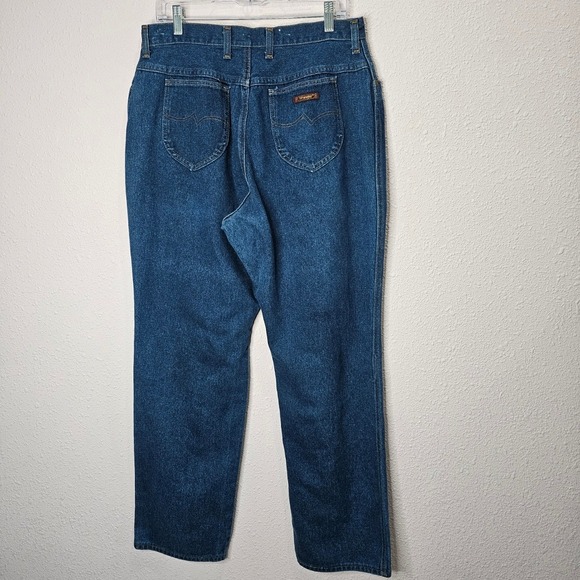 Wrangler Jeans Womens Size‎ 18 Average Misses Full Fit Dark Wash Denim High Rise - Picture 6 of 8